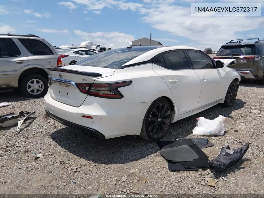 2020 Nissan Maxima Sr Xtronic Cvt VIN: 1N4AA6EVXLC372317 Lot: 45586425