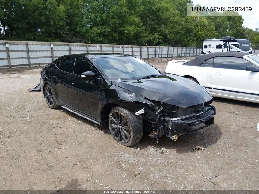 2020 Nissan Maxima Sr Xtronic Cvt VIN: 1N4AA6EV8LC383459 Lot: 45615660
