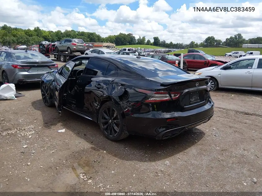 2020 Nissan Maxima Sr Xtronic Cvt VIN: 1N4AA6EV8LC383459 Lot: 45615660