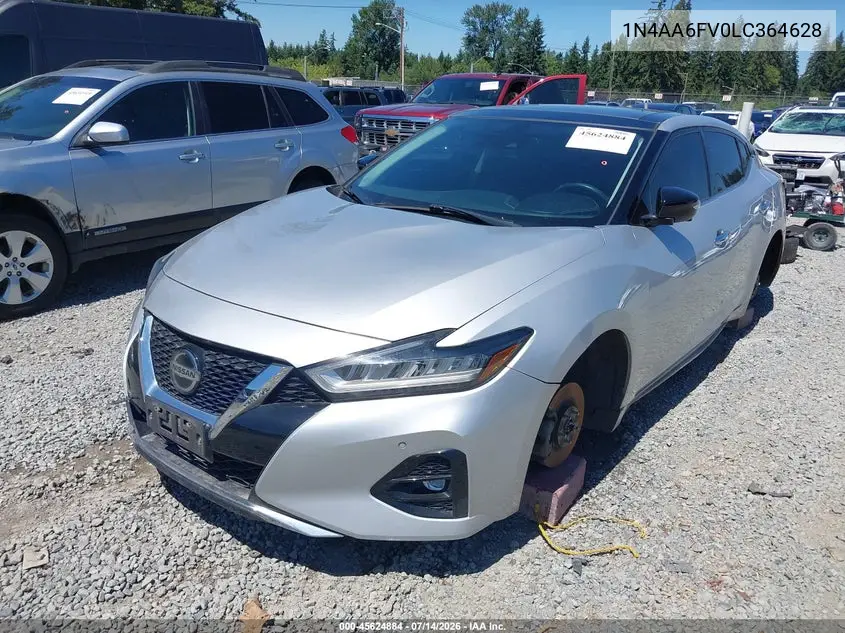 2020 Nissan Maxima Platinum Xtronic Cvt VIN: 1N4AA6FV0LC364628 Lot: 45624884