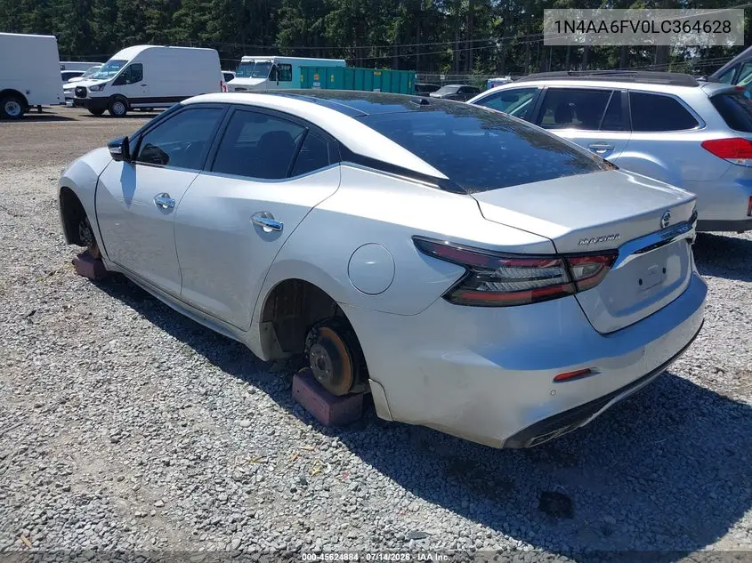 2020 Nissan Maxima Platinum Xtronic Cvt VIN: 1N4AA6FV0LC364628 Lot: 45624884
