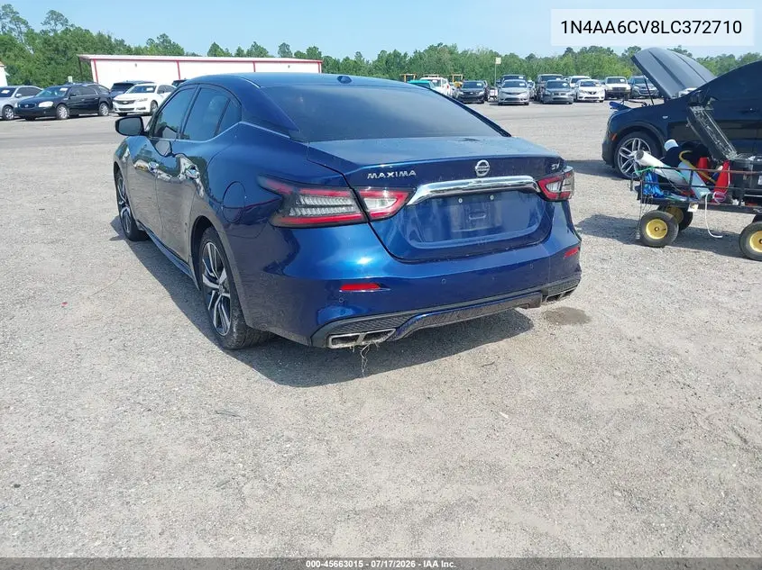 2020 Nissan Maxima Sv Xtronic Cvt VIN: 1N4AA6CV8LC372710 Lot: 45663015