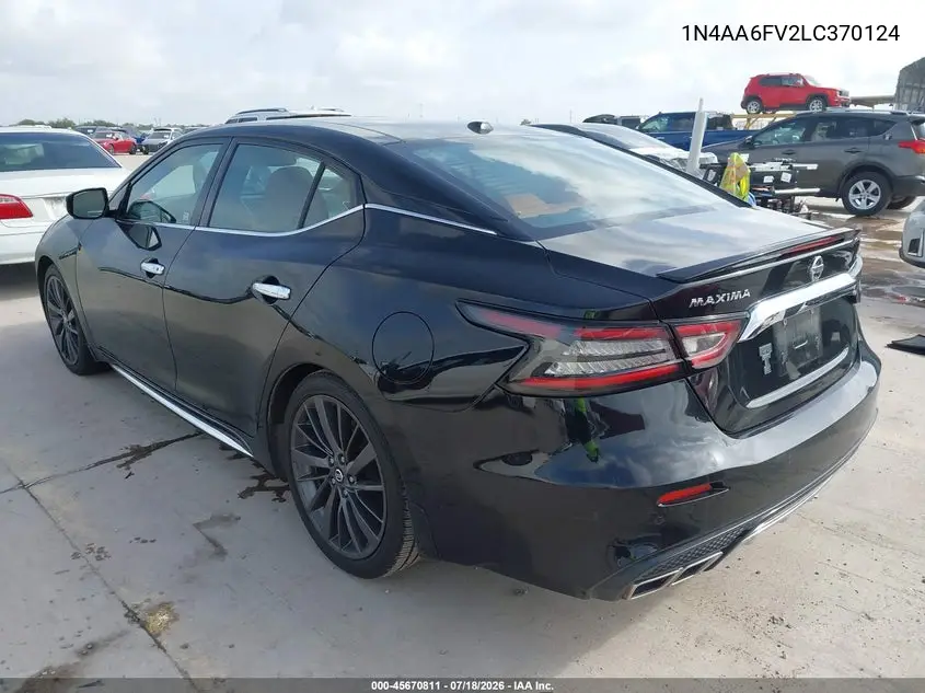 2020 Nissan Maxima Platinum Xtronic Cvt VIN: 1N4AA6FV2LC370124 Lot: 45670811