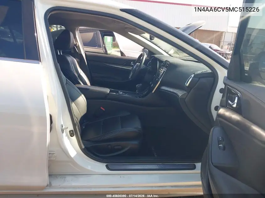 2021 Nissan Maxima Sv Xtronic Cvt VIN: 1N4AA6CV5MC515226 Lot: 45600390