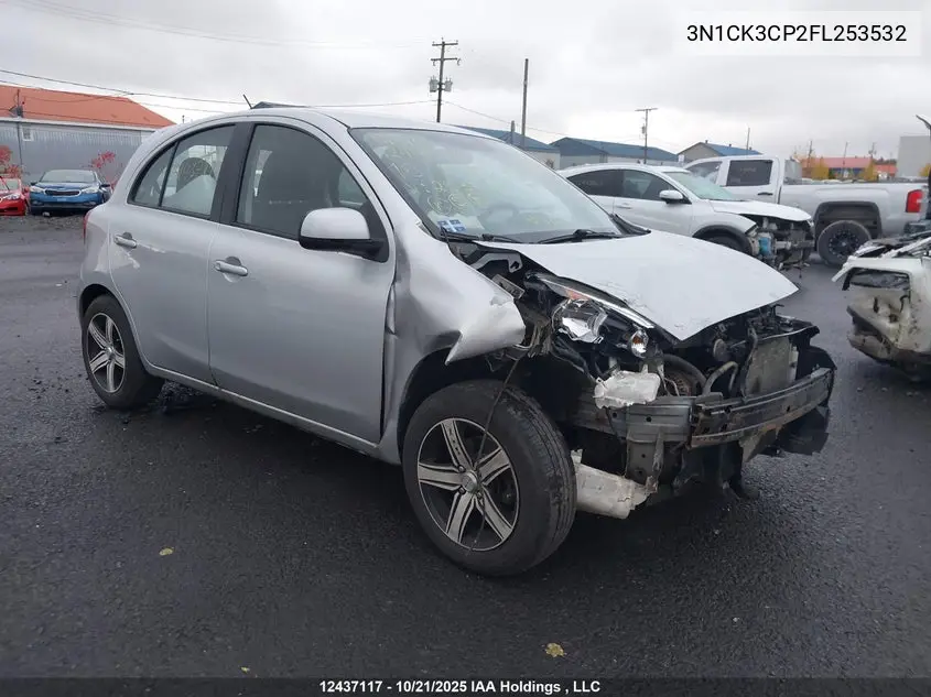 2015 Nissan Micra VIN: 3N1CK3CP2FL253532 Lot: 12437117