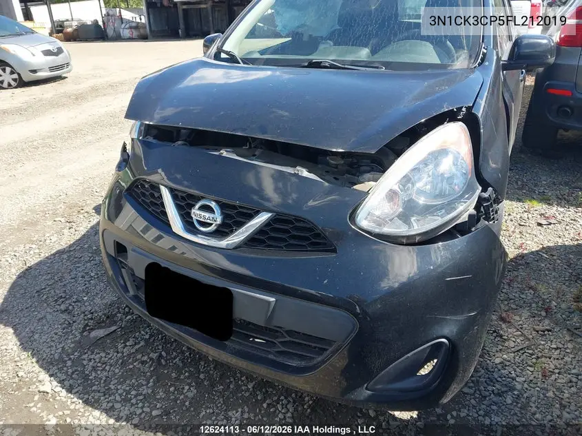 2015 Nissan Micra VIN: 3N1CK3CP5FL212019 Lot: 12624113