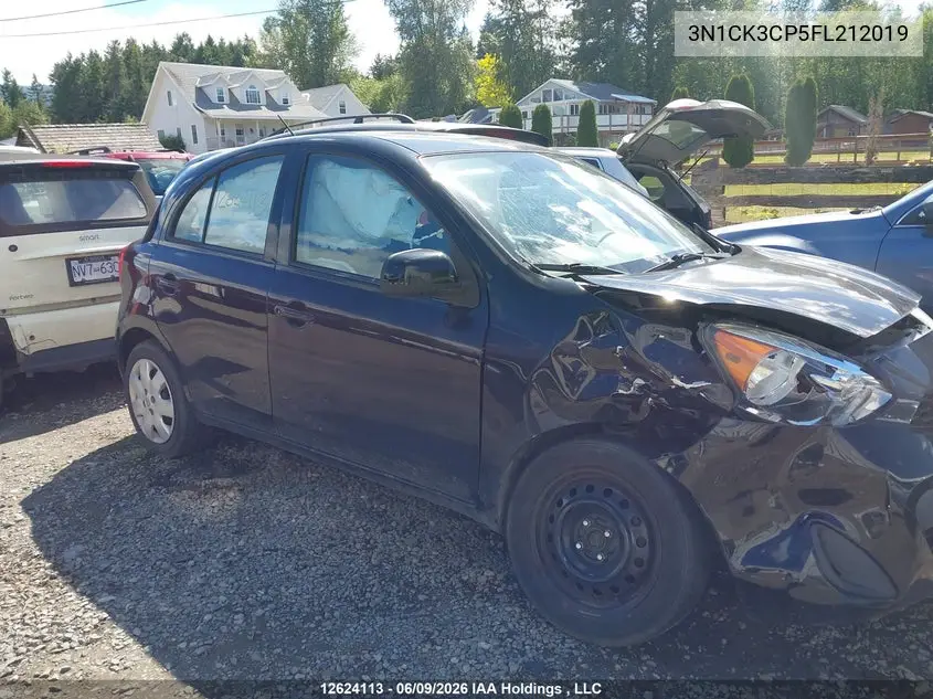 2015 Nissan Micra VIN: 3N1CK3CP5FL212019 Lot: 12624113