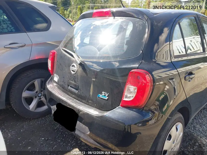 2015 Nissan Micra VIN: 3N1CK3CP5FL212019 Lot: 12624113