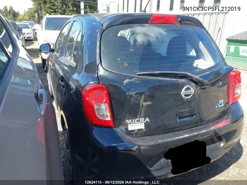 2015 Nissan Micra VIN: 3N1CK3CP5FL212019 Lot: 12624113