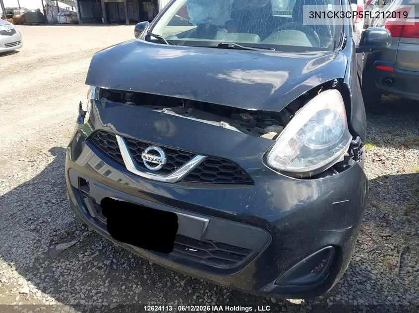 2015 Nissan Micra VIN: 3N1CK3CP5FL212019 Lot: 12624113