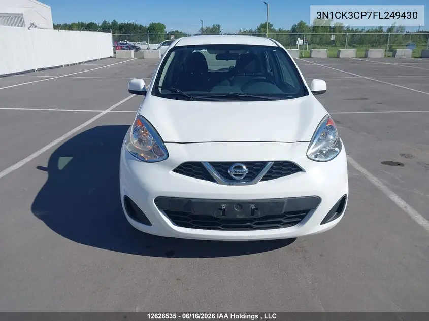 2015 Nissan Micra VIN: 3N1CK3CP7FL249430 Lot: 12626535