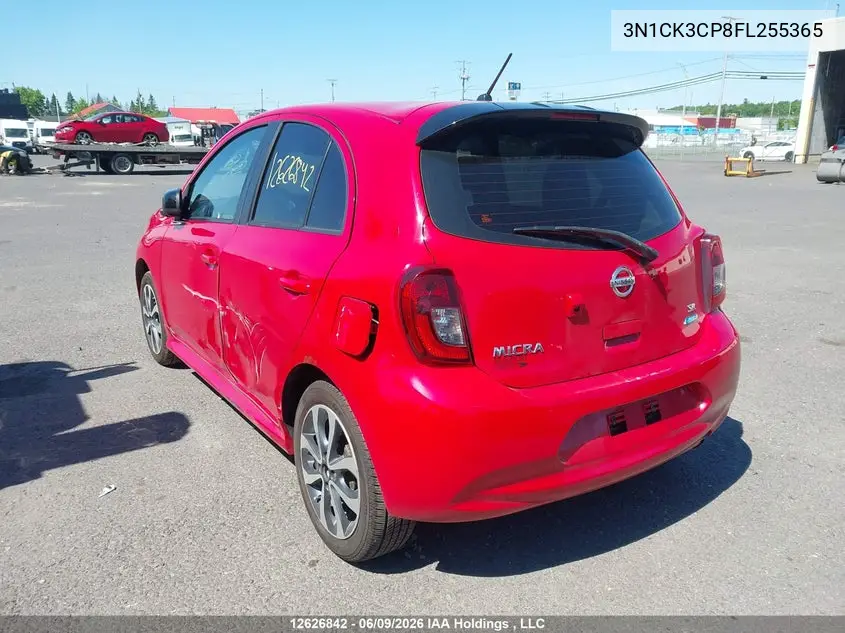 2015 Nissan Micra VIN: 3N1CK3CP8FL255365 Lot: 12626842