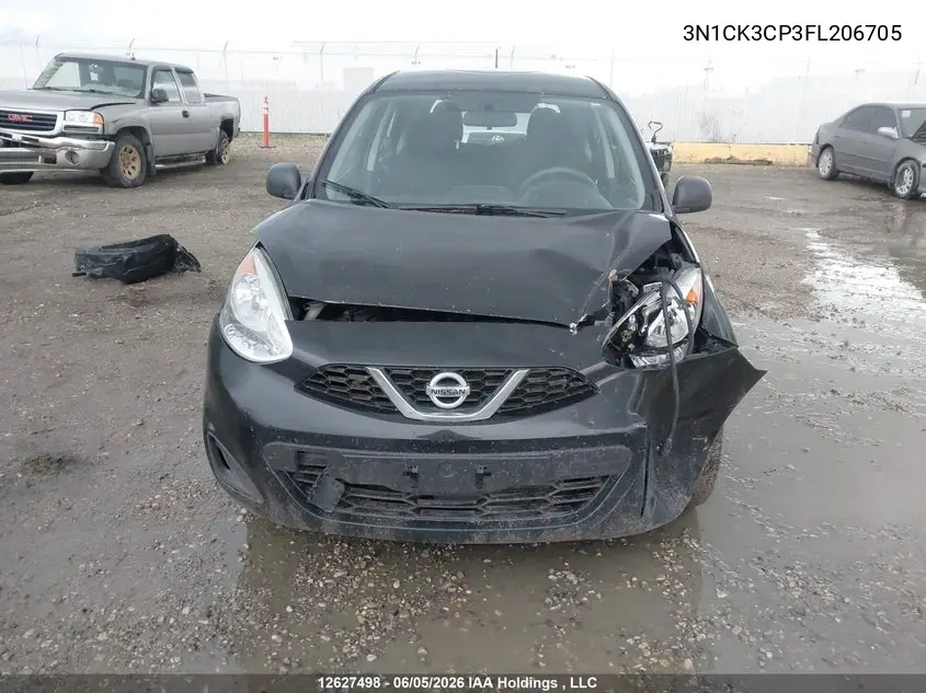 2015 Nissan Micra VIN: 3N1CK3CP3FL206705 Lot: 12627498
