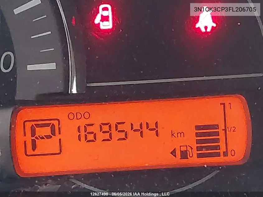 2015 Nissan Micra VIN: 3N1CK3CP3FL206705 Lot: 12627498