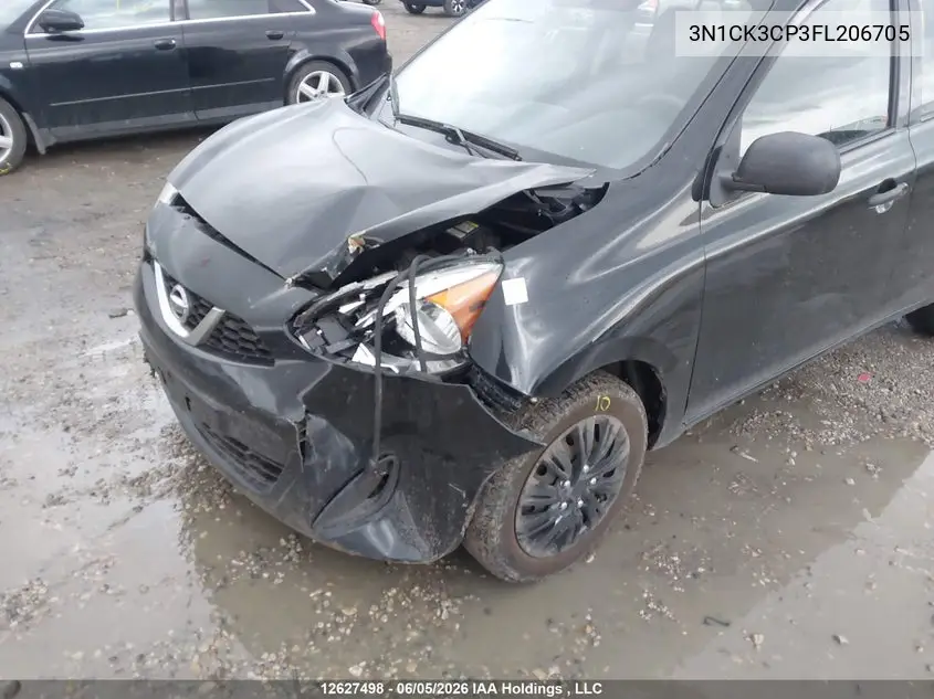 2015 Nissan Micra VIN: 3N1CK3CP3FL206705 Lot: 12627498