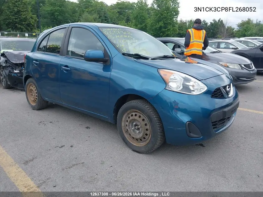 2015 Nissan Micra S/Sr/Sv VIN: 3N1CK3CP8FL268052 Lot: 12637308X