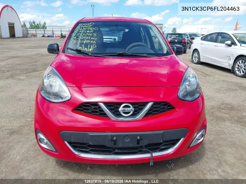 2015 Nissan Micra VIN: 3N1CK3CP6FL204463 Lot: 12637810