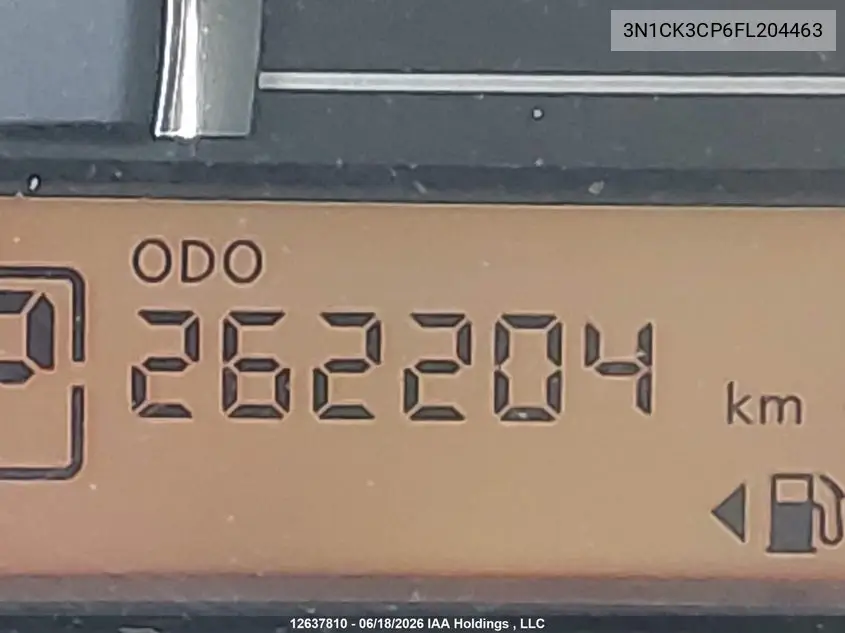 2015 Nissan Micra VIN: 3N1CK3CP6FL204463 Lot: 12637810