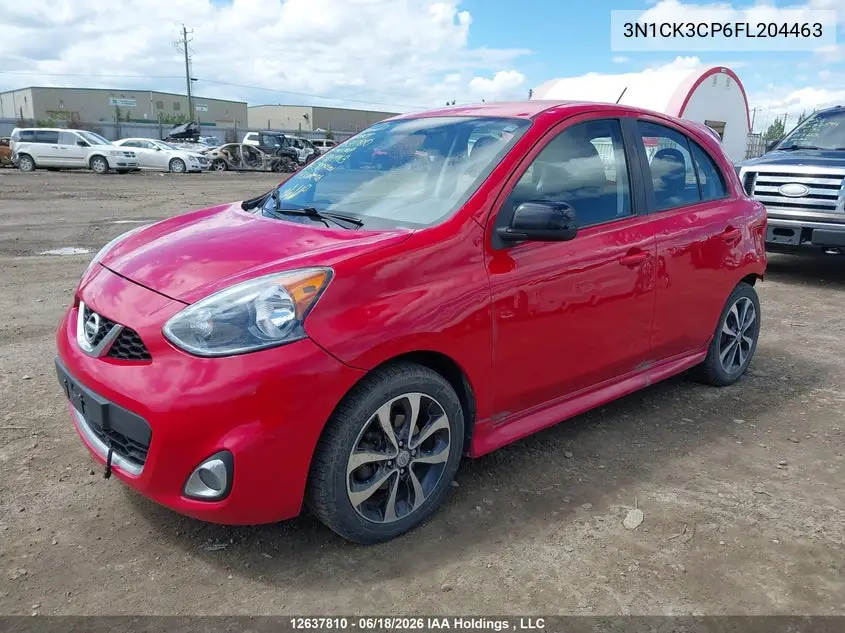 2015 Nissan Micra VIN: 3N1CK3CP6FL204463 Lot: 12637810