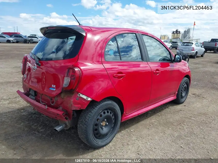 2015 Nissan Micra VIN: 3N1CK3CP6FL204463 Lot: 12637810