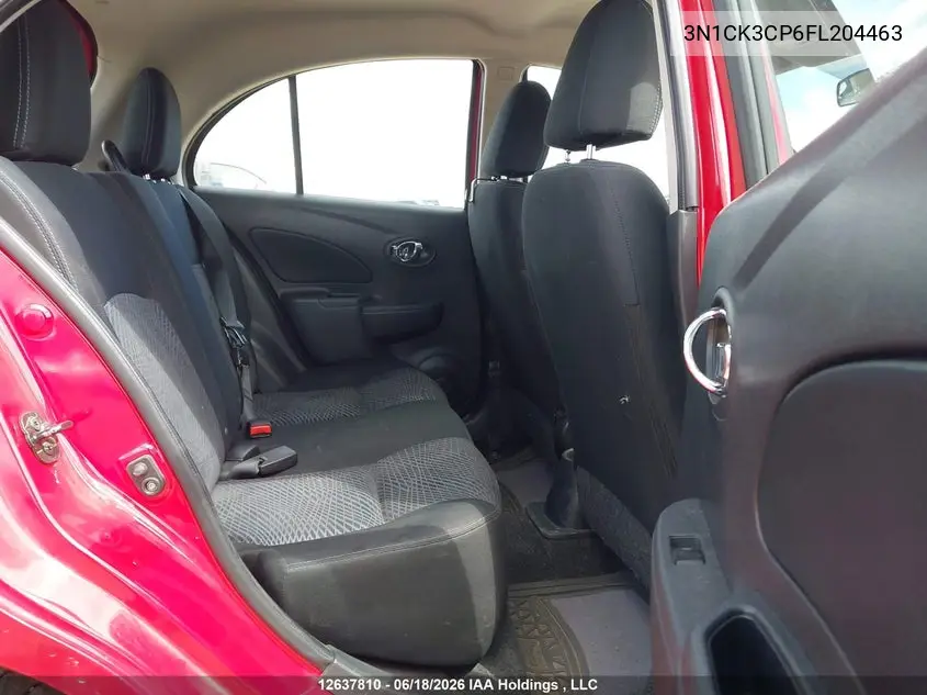 2015 Nissan Micra VIN: 3N1CK3CP6FL204463 Lot: 12637810
