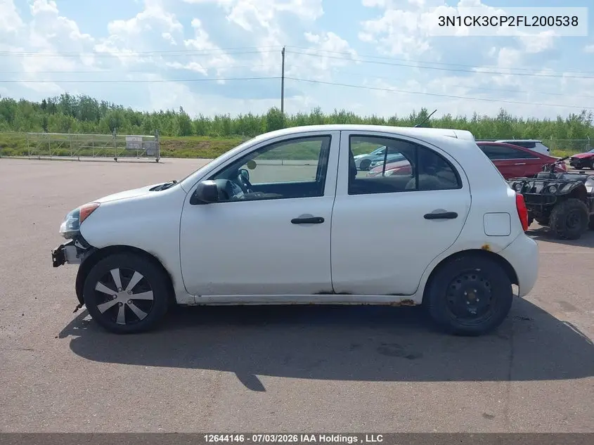 2015 Nissan Micra VIN: 3N1CK3CP2FL200538 Lot: 12644146