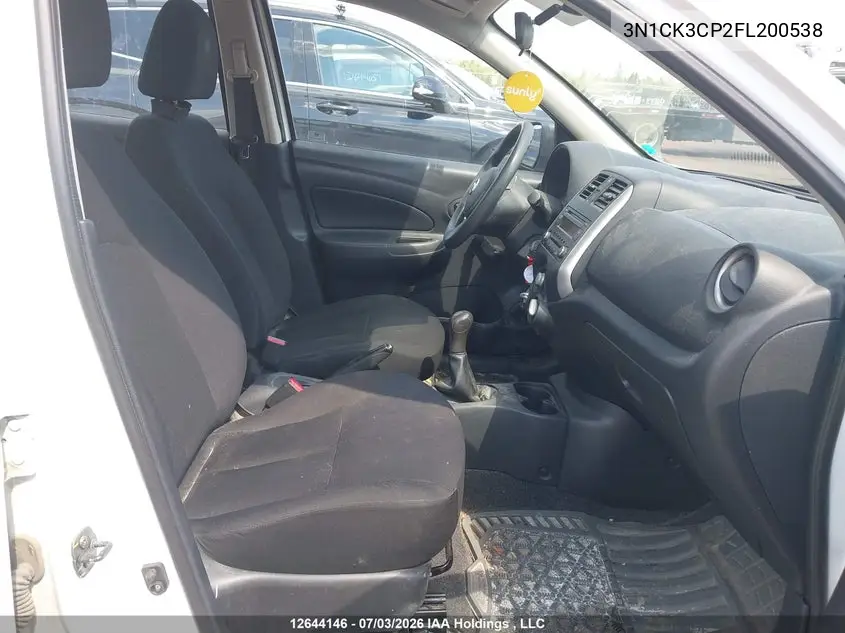 2015 Nissan Micra VIN: 3N1CK3CP2FL200538 Lot: 12644146