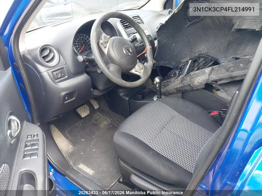2015 Nissan Micra S VIN: 3N1CK3CP4FL214991 Lot: 20263433