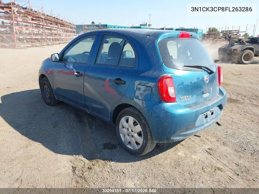 2015 Nissan Micra VIN: 3N1CK3CP8FL263286 Lot: 30094161