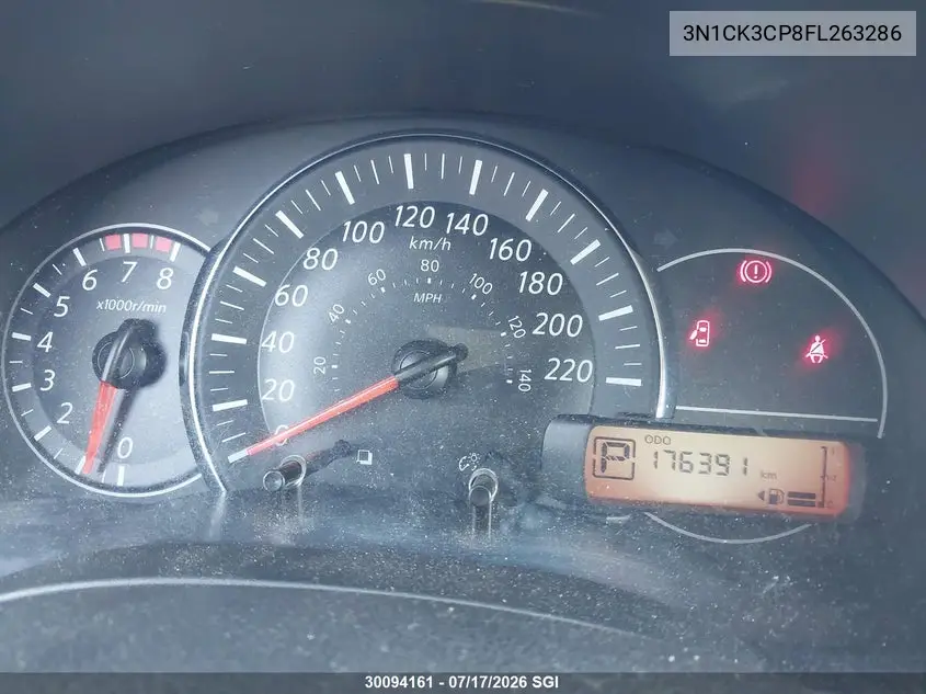 2015 Nissan Micra VIN: 3N1CK3CP8FL263286 Lot: 30094161