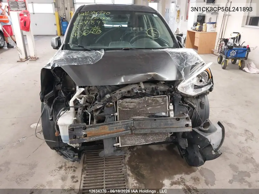 2016 Nissan Micra S/Sr/Sv VIN: 3N1CK3CP5GL241893 Lot: 12634370x