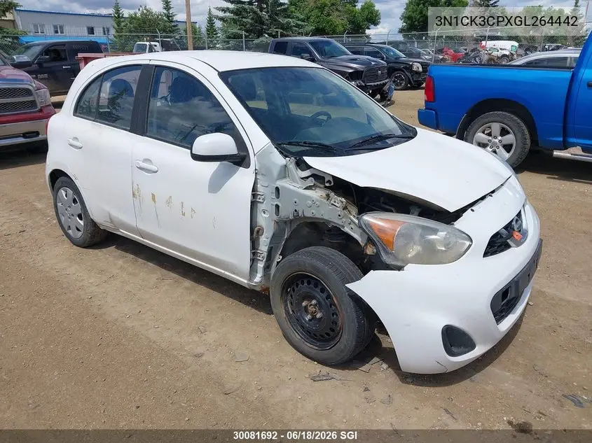 2016 Nissan Micra VIN: 3N1CK3CPXGL264442 Lot: 30081692