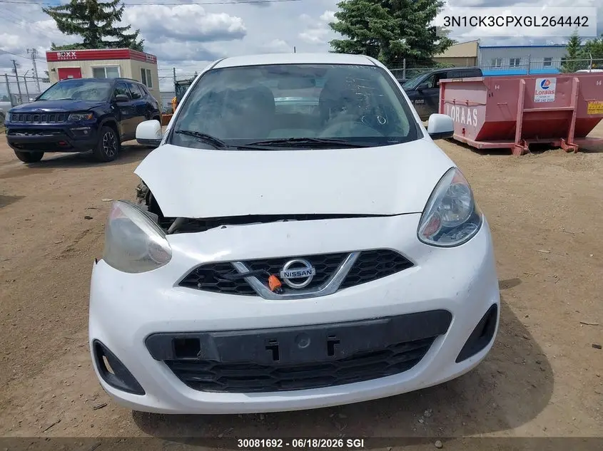 2016 Nissan Micra VIN: 3N1CK3CPXGL264442 Lot: 30081692