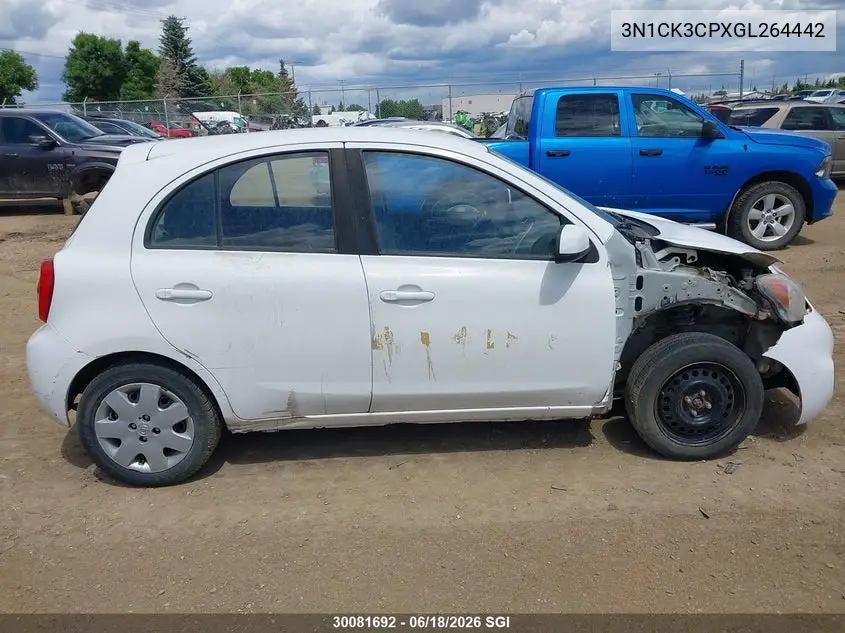 2016 Nissan Micra VIN: 3N1CK3CPXGL264442 Lot: 30081692