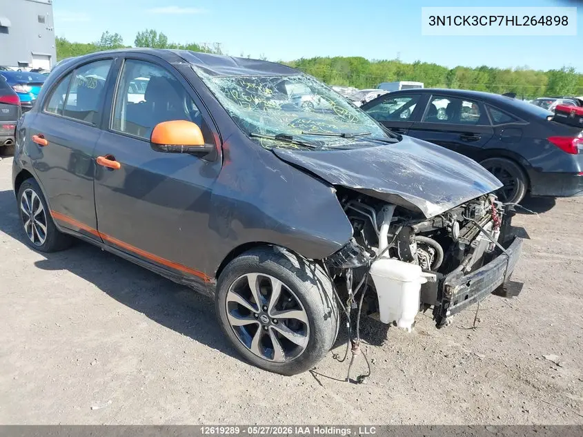 2017 Nissan Micra S/Sr/Sv VIN: 3N1CK3CP7HL264898 Lot: 12619289x