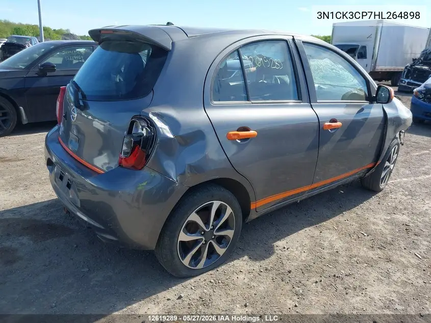 2017 Nissan Micra S/Sr/Sv VIN: 3N1CK3CP7HL264898 Lot: 12619289x