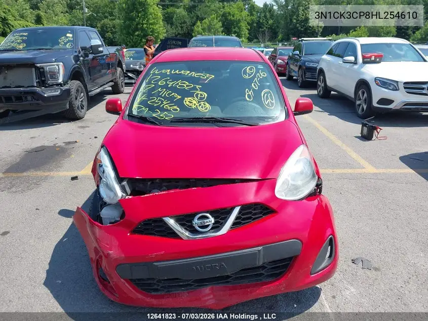 2017 Nissan Micra S/Sr/Sv VIN: 3N1CK3CP8HL254610 Lot: 12641823x
