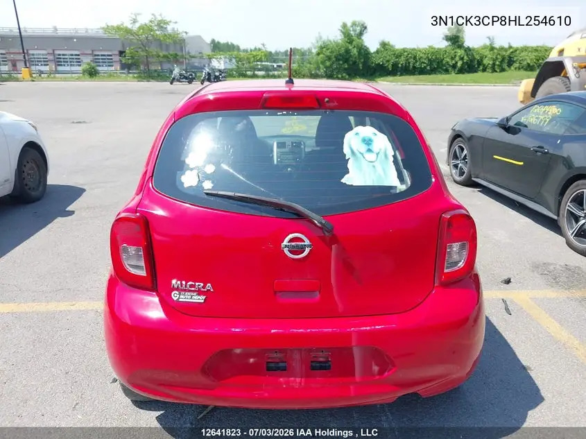2017 Nissan Micra S/Sr/Sv VIN: 3N1CK3CP8HL254610 Lot: 12641823x