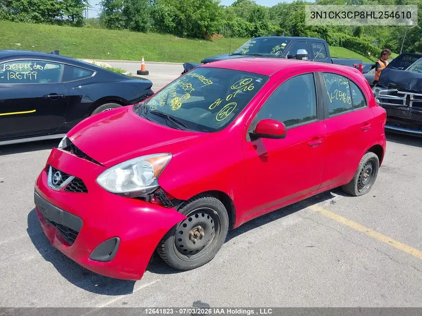 2017 Nissan Micra S/Sr/Sv VIN: 3N1CK3CP8HL254610 Lot: 12641823x