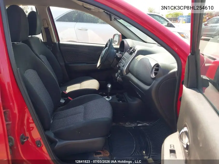 2017 Nissan Micra S/Sr/Sv VIN: 3N1CK3CP8HL254610 Lot: 12641823x
