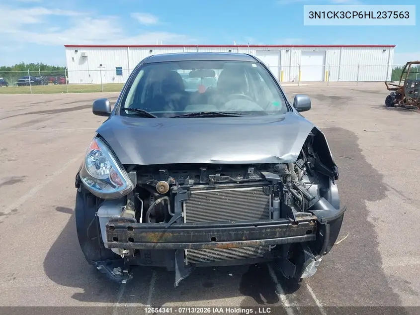 2017 Nissan Micra S/Sr/Sv VIN: 3N1CK3CP6HL237563 Lot: 12654341