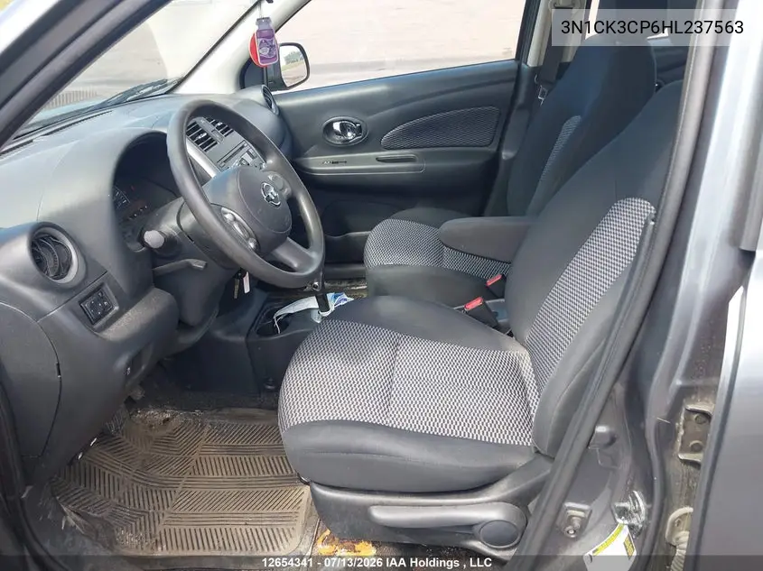 2017 Nissan Micra S/Sr/Sv VIN: 3N1CK3CP6HL237563 Lot: 12654341
