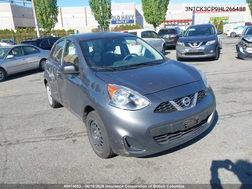 2017 Nissan Micra VIN: 3N1CK3CP9HL266488 Lot: 40074053