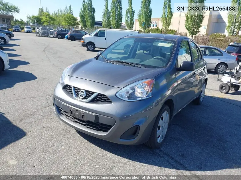 2017 Nissan Micra VIN: 3N1CK3CP9HL266488 Lot: 40074053