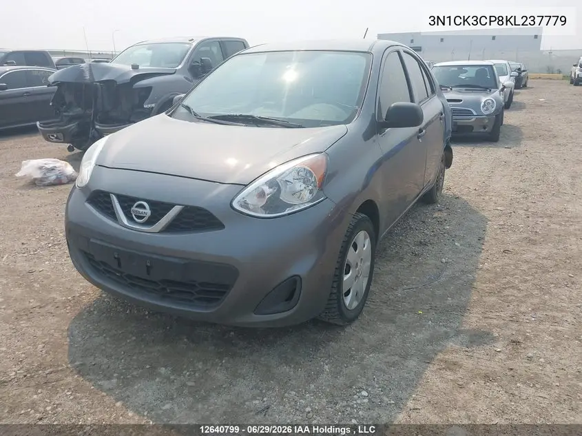 2019 Nissan Micra S/Sr/Sv VIN: 3N1CK3CP8KL237779 Lot: 12640799X