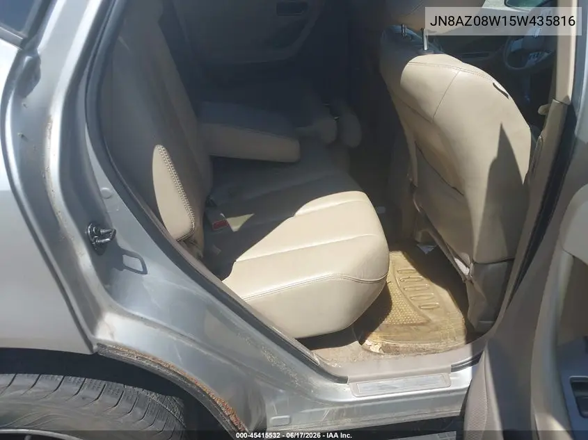 2005 Nissan Murano Sl VIN: JN8AZ08W15W435816 Lot: 45415532