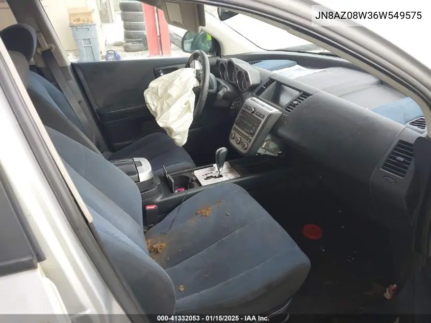 JN8AZ08W36W549575 2006 Nissan Murano S