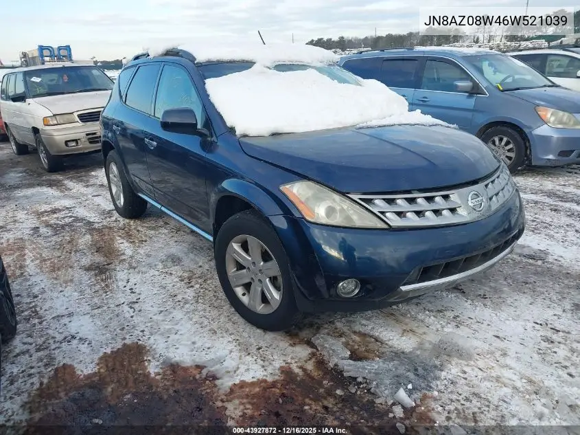 JN8AZ08W46W521039 2006 Nissan Murano Sl