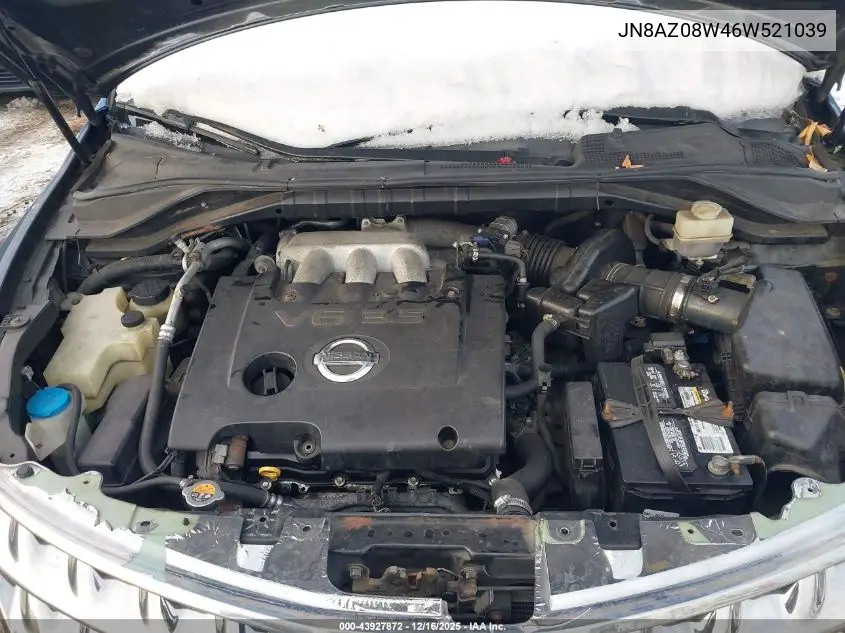 JN8AZ08W46W521039 2006 Nissan Murano Sl