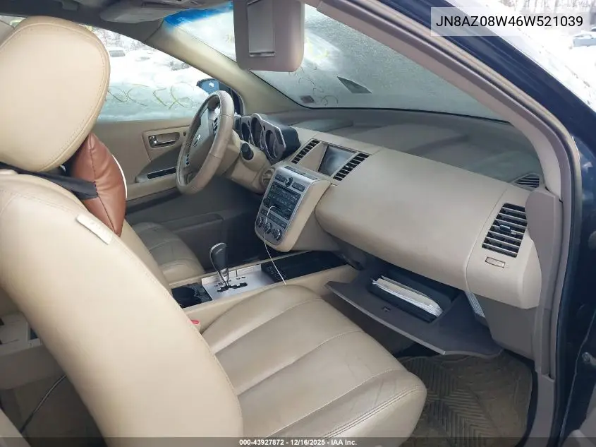 JN8AZ08W46W521039 2006 Nissan Murano Sl